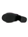 Scarpe Nero in Pizzo Open Toe con Allacciatura Tacco Largo 6