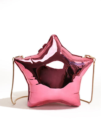 Borsa a tracolla con catena a stella cinque punte