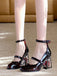 Scarpe con tacco alto in vernice rose Mary Jane