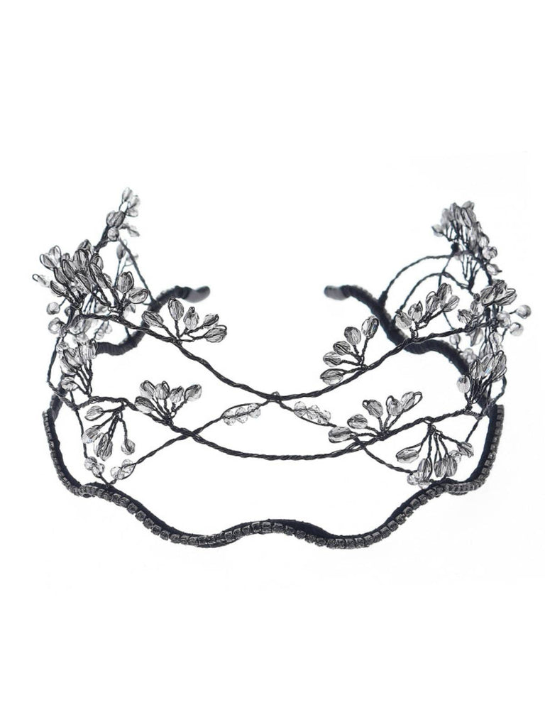 Fascia elastica con perline di cristallo retrò