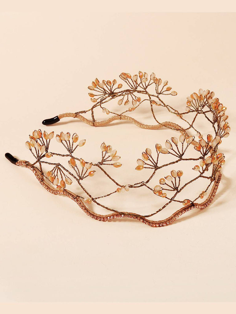 Fascia elastica con perline di cristallo retrò