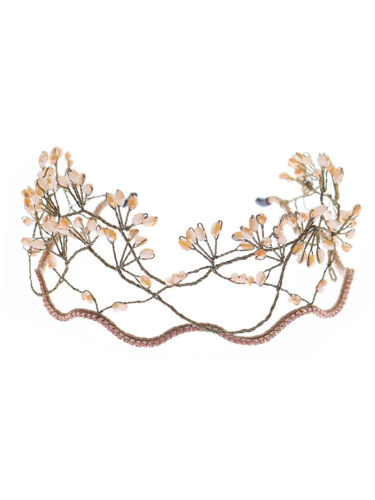 Fascia elastica con perline di cristallo retrò
