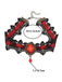 Collana in pizzo retrò nero di Halloween