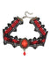 Collana in pizzo retrò nero di Halloween