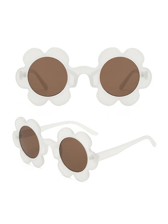 Occhiali da sole vintage con montatura a forma di fiore