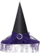 Cappello da strega a punta patchwork in rete Halloween
