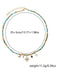 Collana Boho Turchese con Perline e Pendente Sole Luna Stella