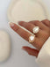 Set Gioielli 3PCS in Lega con Perle Barocche Vintage 3