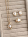 Set Gioielli 3PCS in Lega con Perle Barocche Vintage 4