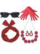 Set Accessori Vintage per Festa e Cosplay a Pois