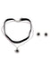 Orecchini Nero Vintage in Velluto Edelweiss Pendant Choker e Set