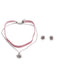 Orecchini Nero Vintage in Velluto Edelweiss Pendant Choker e Set 4