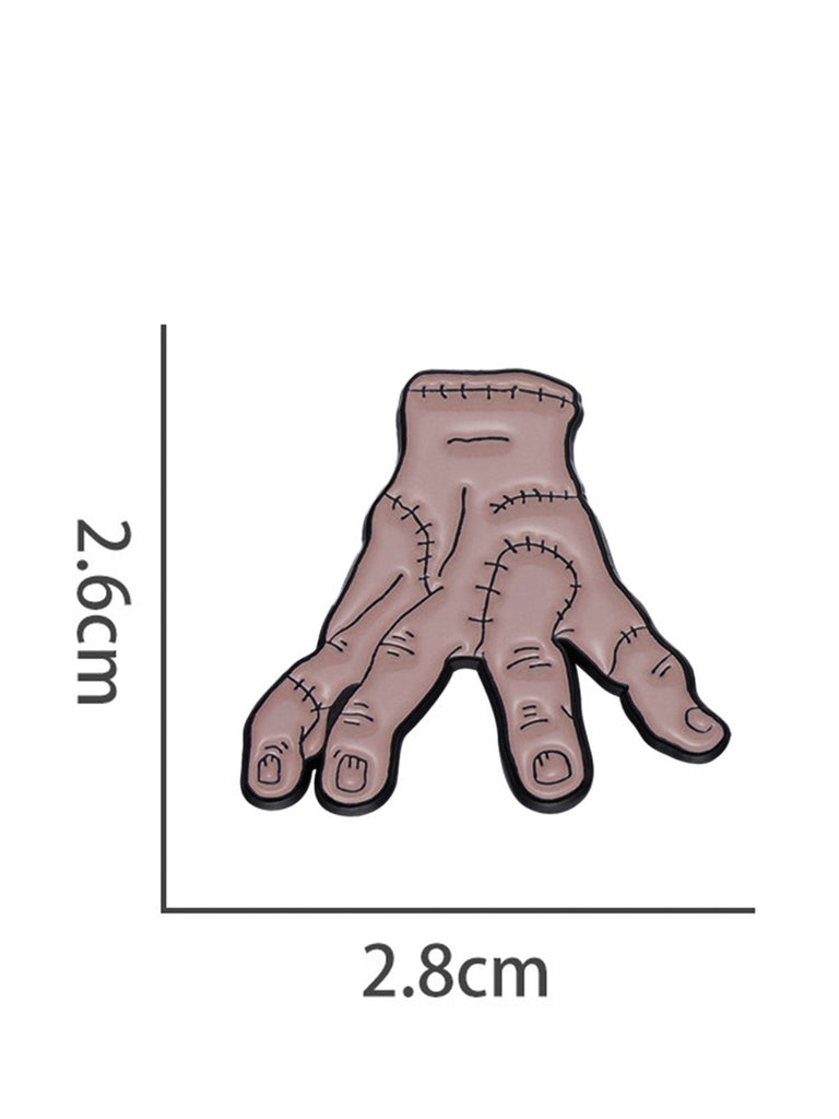 Accessori Beige Stitched Zombie Hand di Halloween Spilla 4