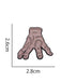 Accessori Beige Stitched Zombie Hand di Halloween Spilla 4