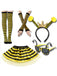 5PCS Accessori Giallo e Nero Ape Set Costume di Accessori