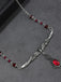 Collana Gotica Rossa con Pipistrello e Ciondolo di Rubino 4