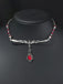 Collana Gotica Rossa con Pipistrello e Ciondolo di Rubino 5