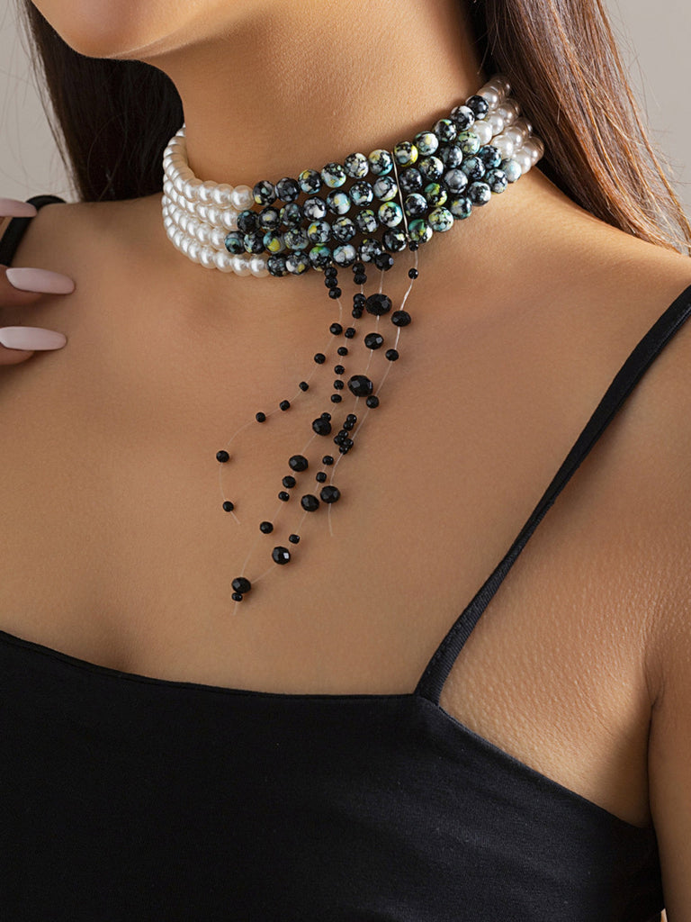 Collana gotico a forma di goccia di sangue Halloween