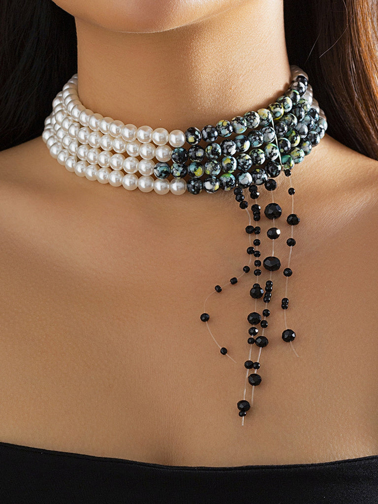 Collana gotico a forma di goccia di sangue Halloween