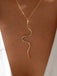 Collana vintage in oro con serpente