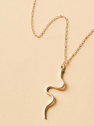 Collana vintage in oro con serpente