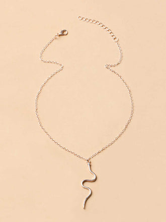 Collana vintage in oro con serpente