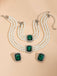 Set di collana bracciale e orecchini con perle e pietre preziose