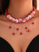 Collana gotica con sangue bianco di Halloween