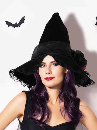 Cappello da strega vintage con punta Halloween