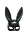 Maschera mezza faccia da coniglietto pasquale Halloween