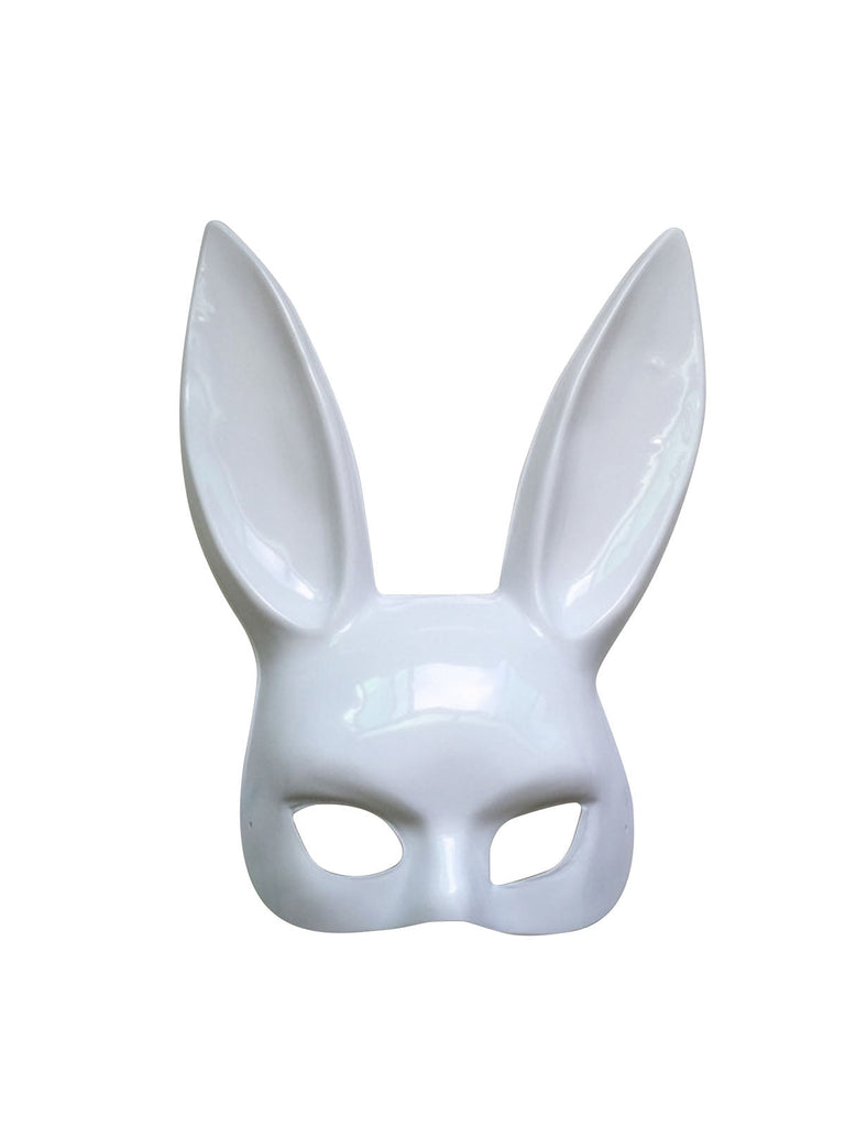 Maschera mezza faccia da coniglietto pasquale Halloween