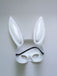 Maschera mezza faccia da coniglietto pasquale Halloween