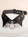 Collana girocollo in similpelle gotica per Halloween