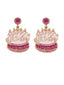 Orecchini vintage a forma di torta di compleanno con strass