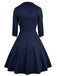 [Prevendita] 2PCS Abito a ruota a pois blu navy anni '50
