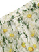 Copricostume floreale con bottoni bianco
