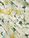 Copricostume floreale con bottoni bianco