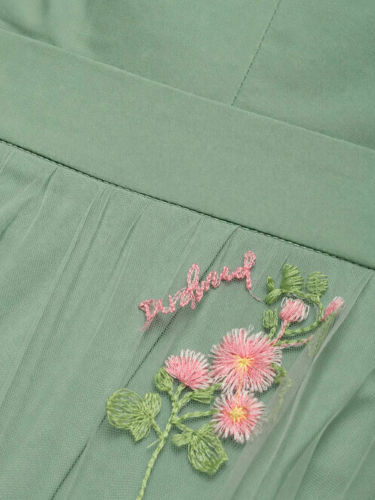 Abito vintage patchwork a farfalla nero anni '50