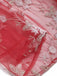 Abito vintage patchwork a farfalla rosso anni '50