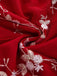 Abito vintage patchwork a farfalla rosso anni '50