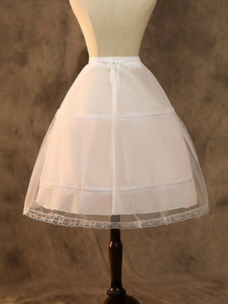 Sottogonna in pizzo patchwork bianco anni '50