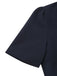 Abito a ruota con cintura in tinta unita blu navy anni '50