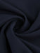 Abito a ruota con cintura in tinta unita blu navy anni '50