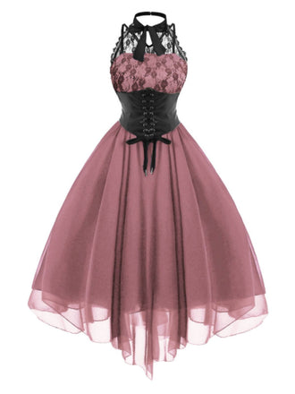 Abito in pizzo gotico steampunk di Halloween anni '80