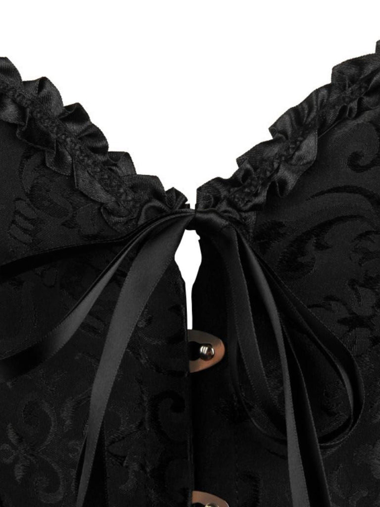Corsetto overbust in pizzo gotico steampunk
