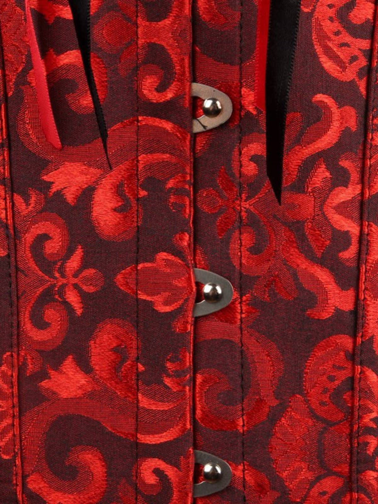 Corsetto overbust in pizzo gotico steampunk