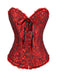 Corsetto overbust in pizzo gotico steampunk