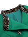 Cappotto leopardati con bottoni patchwork bordeaux anni '40
