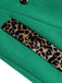 Cappotto leopardati con bottoni patchwork bordeaux anni '40