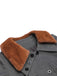 Cappotto in pelliccia sintetica con revers grigio anni '30